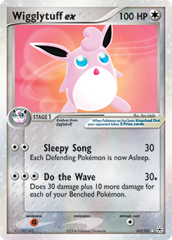 Wigglytuff ex z edície Hidden Legends, karta č.101