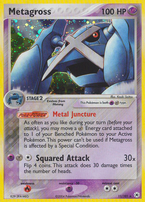 Metagross z edície Hidden Legends, karta č.11