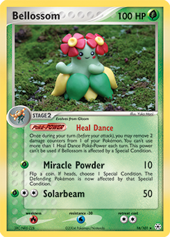 Bellossom z edície Hidden Legends, karta č.16