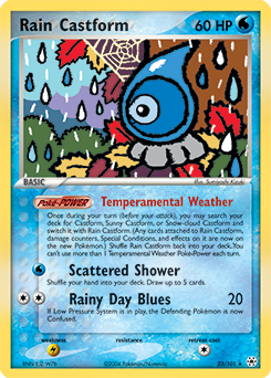 Rain Castform z edície Hidden Legends, karta č.23
