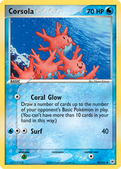 Corsola z edície Hidden Legends, karta č.32