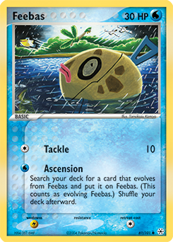 Feebas z edície Hidden Legends, karta č.61