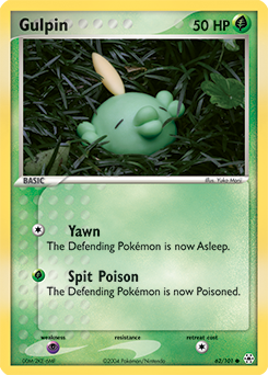 Gulpin z edície Hidden Legends, karta č.62