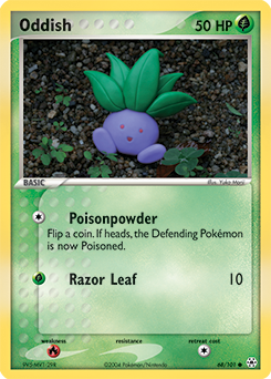 Oddish z edície Hidden Legends, karta č.68
