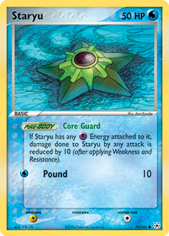 Staryu z edície Hidden Legends, karta č.75