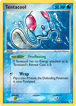Tentacool z edície Hidden Legends, karta č.77