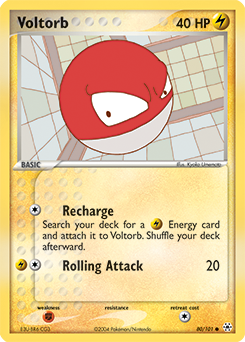 Voltorb z edície Hidden Legends, karta č.80