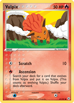 Vulpix z edície Hidden Legends, karta č.81