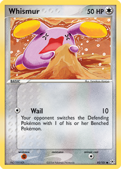 Whismur z edície Hidden Legends, karta č.82