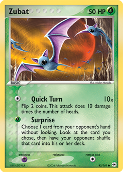 Zubat z edície Hidden Legends, karta č.83