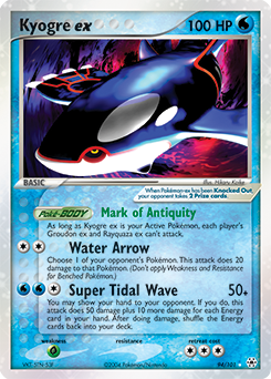 Kyogre ex z edície Hidden Legends, karta č.94