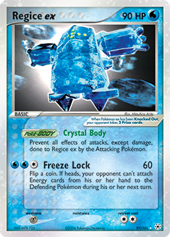 Regice ex z edície Hidden Legends, karta č.97