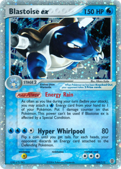 Blastoise ex z edície FireRed & LeafGreen, karta č.104