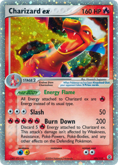 Charizard ex z edície FireRed & LeafGreen, karta č.105