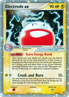 Electrode, ukážková karta
