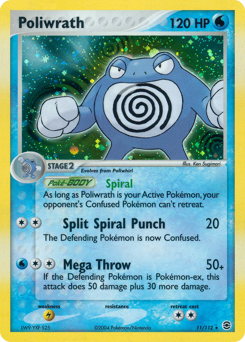 Poliwrath z edície FireRed & LeafGreen, karta č.11