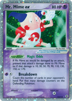 Mr. Mime ex z edície FireRed & LeafGreen, karta č.110