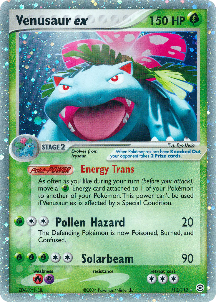 Venusaur ex z edície FireRed & LeafGreen, karta č.112