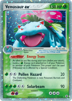 Venusaur ex z edície FireRed & LeafGreen, karta č.112