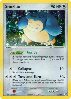 Snorlax z edície FireRed & LeafGreen, karta č.15