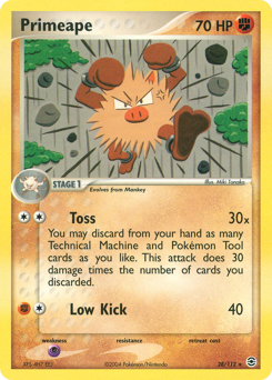 Primeape z edície FireRed & LeafGreen, karta č.28