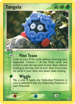 Tangela z edície FireRed & LeafGreen, karta č.30