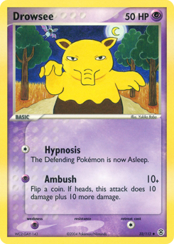 Drowzee z edície FireRed & LeafGreen, karta č.32