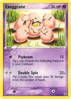 Exeggcute z edície FireRed & LeafGreen, karta č.33