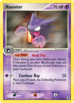 Haunter z edície FireRed & LeafGreen, karta č.34