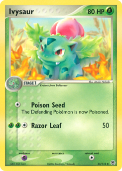 Ivysaur z edície FireRed & LeafGreen, karta č.35