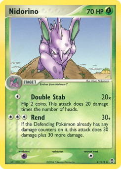 Nidorino z edície FireRed & LeafGreen, karta č.41