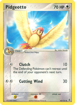 Pidgeotto z edície FireRed & LeafGreen, karta č.45