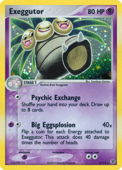 Exeggutor z edície FireRed & LeafGreen, karta č.5