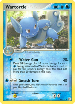 Wartortle z edície FireRed & LeafGreen, karta č.50