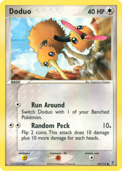 Doduo z edície FireRed & LeafGreen, karta č.62