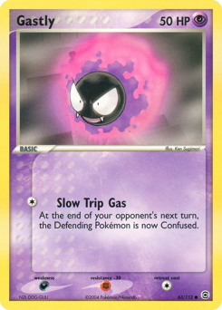 Gastly z edície FireRed & LeafGreen, karta č.63