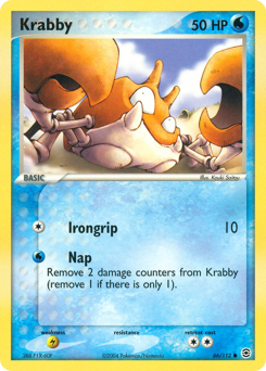 Krabby z edície FireRed & LeafGreen, karta č.66