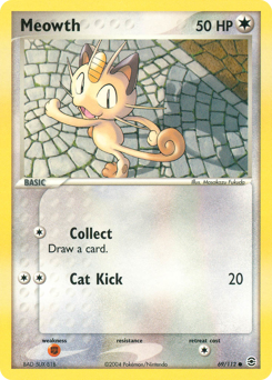 Meowth z edície FireRed & LeafGreen, karta č.69