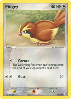 Pidgey z edície FireRed & LeafGreen, karta č.73