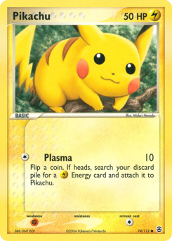 Pikachu z edície FireRed & LeafGreen, karta č.74