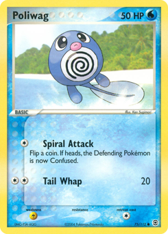 Poliwag z edície FireRed & LeafGreen, karta č.75