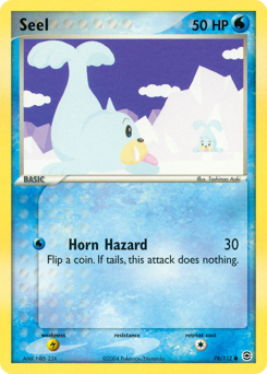 Seel z edície FireRed & LeafGreen, karta č.78