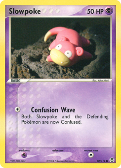Slowpoke z edície FireRed & LeafGreen, karta č.80
