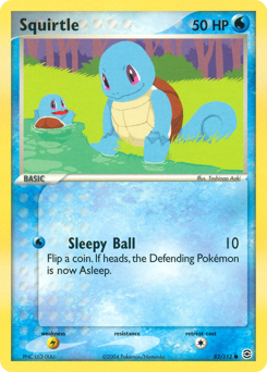 Squirtle z edície FireRed & LeafGreen, karta č.82
