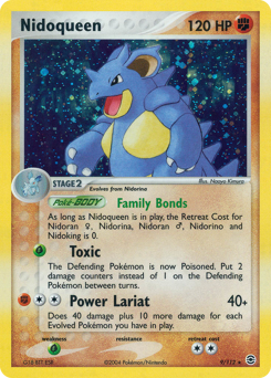 Nidoqueen z edície FireRed & LeafGreen, karta č.9