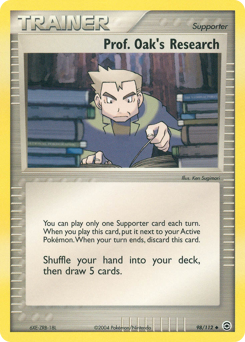 Prof. Oak's Research z edície FireRed & LeafGreen, karta č.98