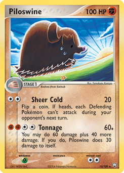 Piloswine z edície Team Rocket Returns, karta č.13