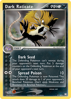 Dark Raticate z edície Team Rocket Returns, karta č.17