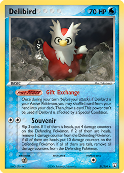Delibird z edície Team Rocket Returns, karta č.21