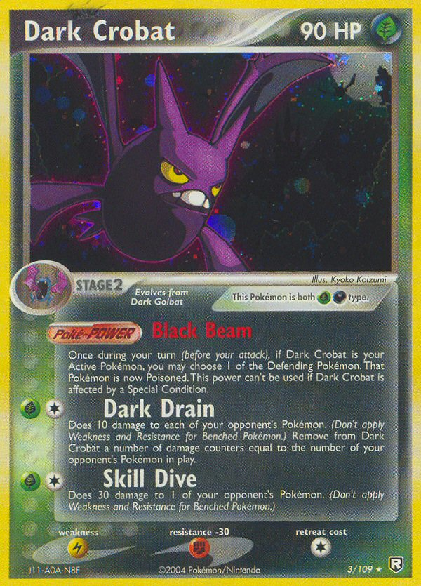 Dark Crobat z edície Team Rocket Returns, karta č.3